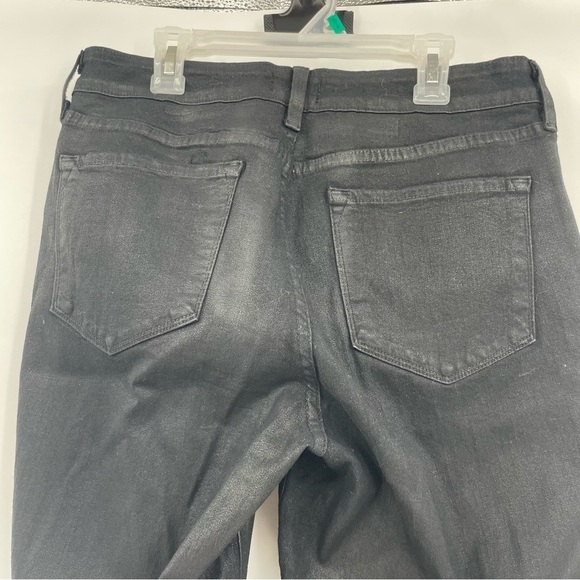 NYDJ Skinny Jeans - Black with Silver Sheen - Size 10P - Picture 5 of 12